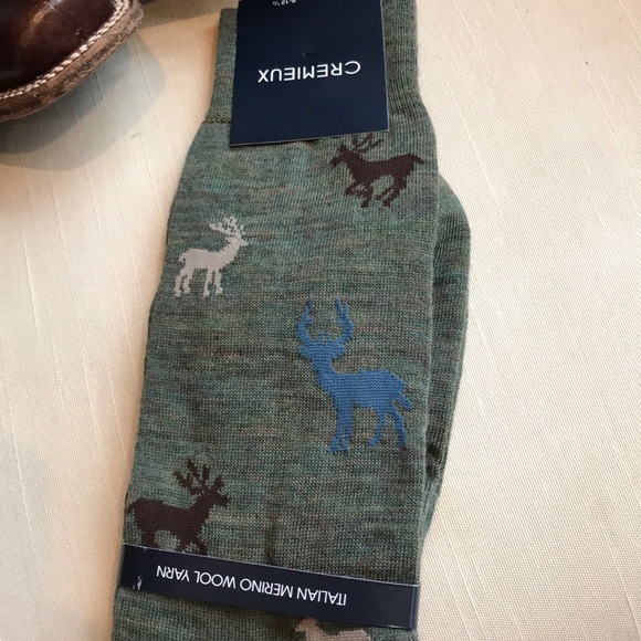 Cremieux Italian Wool Yarn Sock Set 3 pairs NWT - Picture 2 of 7